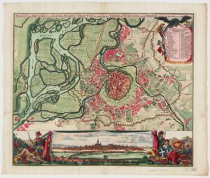 Homann, Map of Vienna, 1712