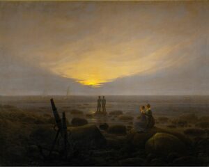 Caspar David Friedrich, Moonrise over the sea, c. 1821