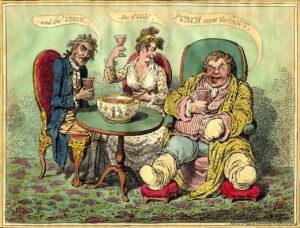 Gillray, Punch cures the gout, 1799